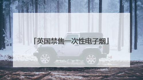 英国禁售一次性电子烟