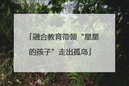 融合教育带领“星星的孩子”走出孤岛