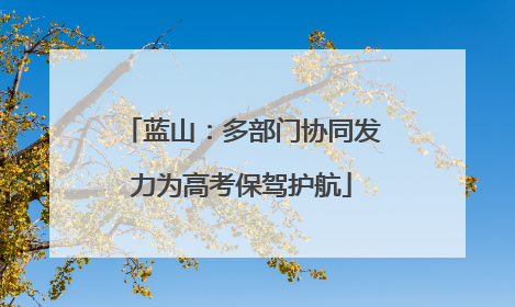 蓝山：多部门协同发力为高考保驾护航