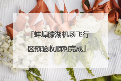 蚌埠滕湖机场飞行区预验收顺利完成