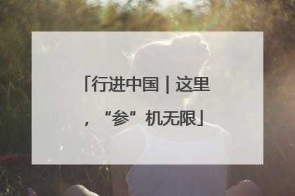 行进中国｜这里，“参”机无限