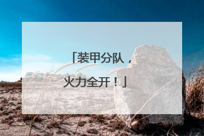 装甲分队，火力全开！