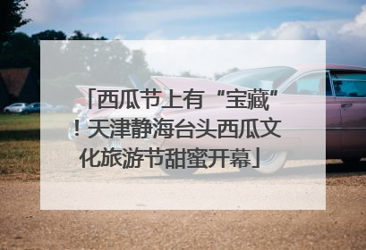 西瓜节上有“宝藏”！天津静海台头西瓜文化旅游节甜蜜开幕
