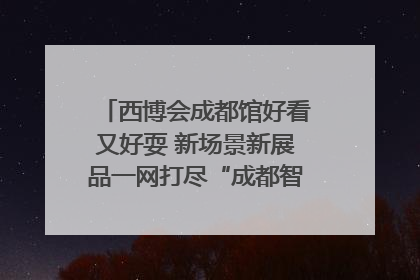 西博会成都馆好看又好耍 新场景新展品一网打尽“成都智造”｜西博视界