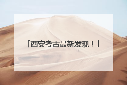 西安考古最新发现！