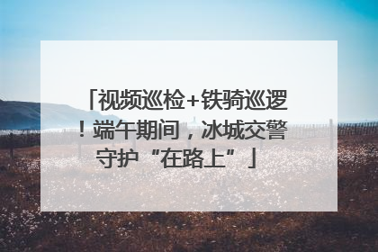视频巡检+铁骑巡逻！端午期间，冰城交警守护“在路上”