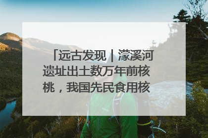 远古发现｜濛溪河遗址出土数万年前核桃，我国先民食用核桃历史大幅提前