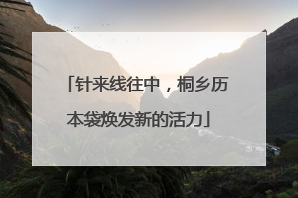 针来线往中，桐乡历本袋焕发新的活力