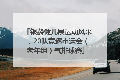银龄健儿展运动风采，20队竞逐市运会（老年组）气排球赛