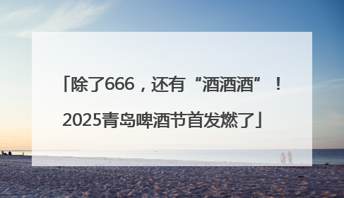 除了666，还有“酒酒酒”！2025青岛啤酒节首发燃了