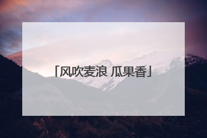 风吹麦浪 瓜果香