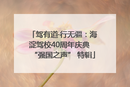 驾有道·行无疆：海淀驾校40周年庆典 “强国之声” 特辑
