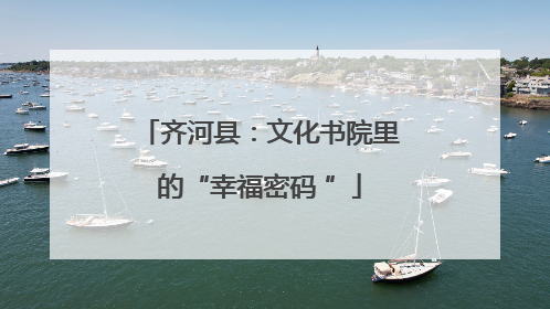 齐河县：文化书院里的“幸福密码 ”