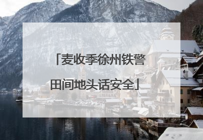 麦收季徐州铁警田间地头话安全