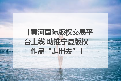 黄河国际版权交易平台上线 助推宁夏版权作品“走出去”