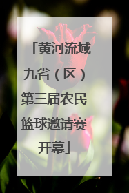 黄河流域九省（区）第三届农民篮球邀请赛开幕