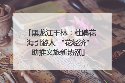 黑龙江丰林：杜鹃花海引游人 “花经济”助推文旅新热潮