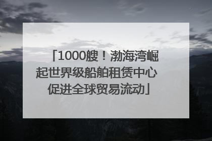 1000艘！渤海湾崛起世界级船舶租赁中心 促进全球贸易流动