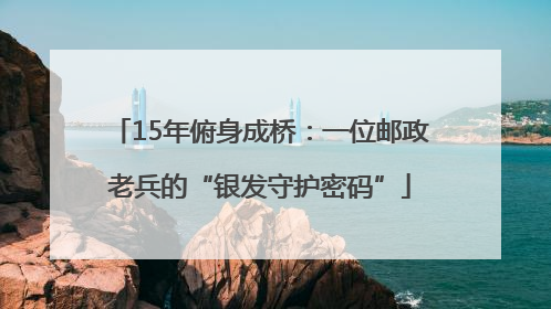 15年俯身成桥：一位邮政老兵的“银发守护密码”