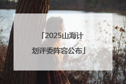 2025山海计划评委阵容公布