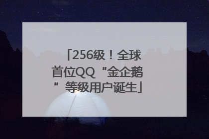 256级！全球首位QQ“金企鹅”等级用户诞生