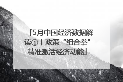 5月中国经济数据解读①丨政策“组合拳”精准激活经济动能